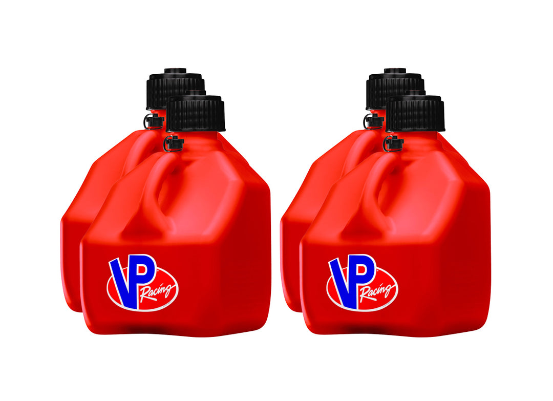 VP Racing 3-Gallon Motorsport - Set of 4 Containers - Red Jug, Black Cap - Dirty Racing Products