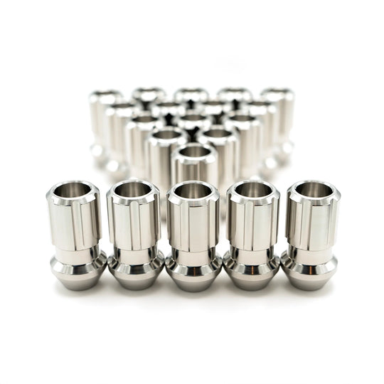 Billetworkz Titanium Lug Nuts - Set of 20 - Brushed Titanium