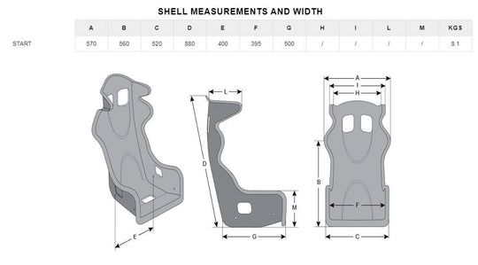 MOMO START Racing Seat - Standard - Dirty Racing Products
