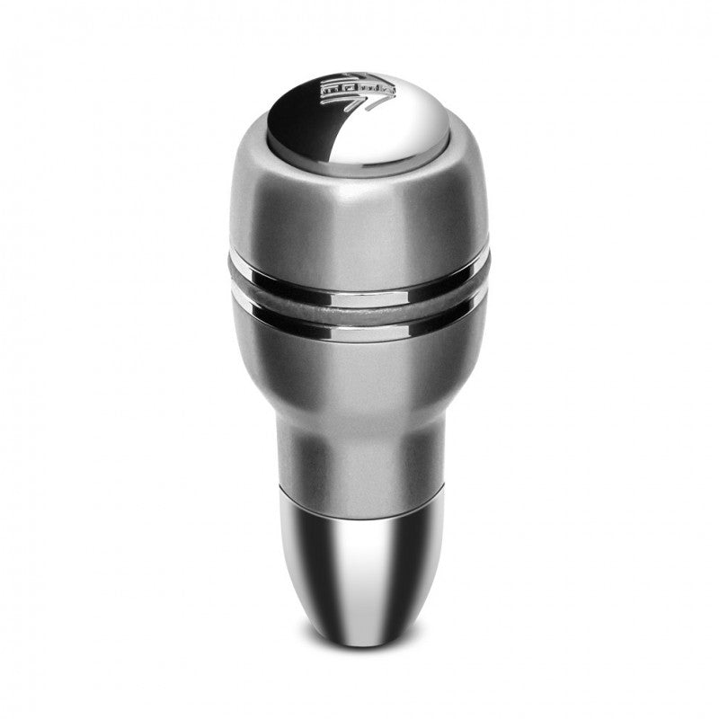 MOMO Automatico Shift Knob Satin Aluminum Finish with Chrome Insert - Dirty Racing Products