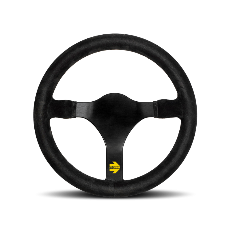 MOMO MOD. 31 Racing Steering Wheels 320 mm - Black Suede/Black Spokes - Dirty Racing Products