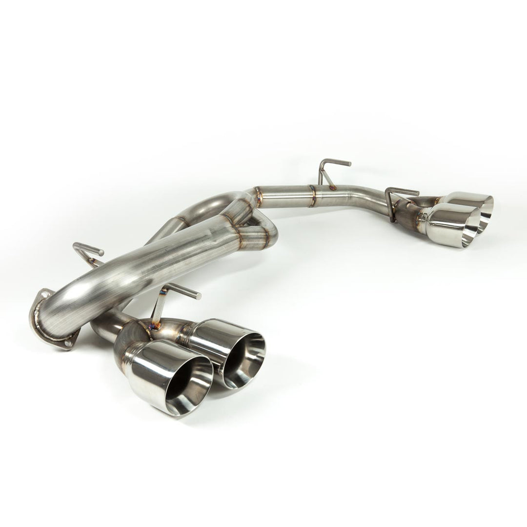 Nameless Performance Axleback Exhaust, 2011-2014 WRX / 2008-2014 STi Hatchback - Muffler Delete - 4" Double Wall Tips - Dirty Racing Products