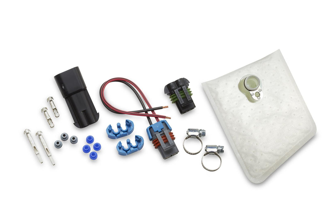 Walbro Fuel Filter + Wiring Harness Installation Kit for F90000267 E85 Fuel Pump - Dirty Racing Products