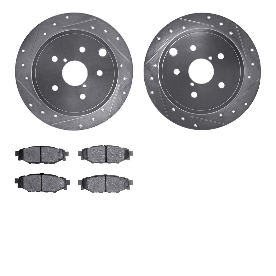 R1 Concepts E-Line Series Brake Rotor D/S Silver w/Ceramic Pads Subaru WRX 2021-15 - Dirty Racing Products