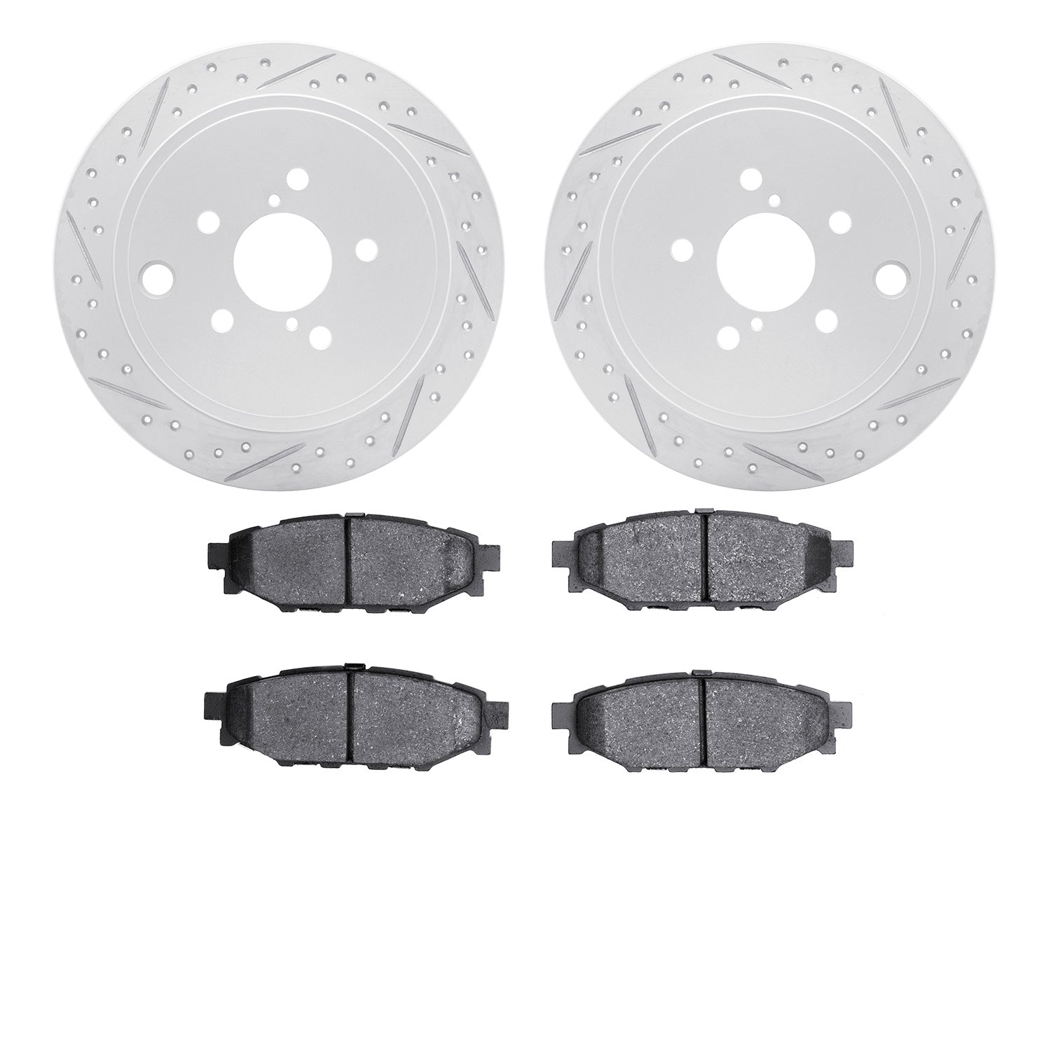 R1 Concepts Brake Rotors Carbon Coated D/S w/Optimum OE Pads Subaru BRZ 2015-13, Forester 2013-09, Impreza 2014-08, Legacy 2014-10, Outback 2014-10, WRX 2014-12 - Dirty Racing Products