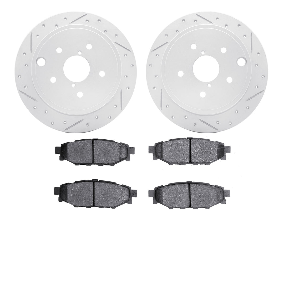 R1 Concepts Brake Rotors Carbon Coated D/S w/Pptimum OE Pads Subaru WRX 2021-15 - Dirty Racing Products