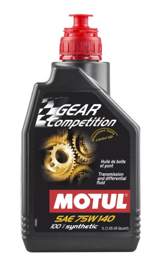 Motul Gear Competition 75W140 Fully Synthetic Transmission Fluid - 1L (1.05 QT) - Dirty Racing Products