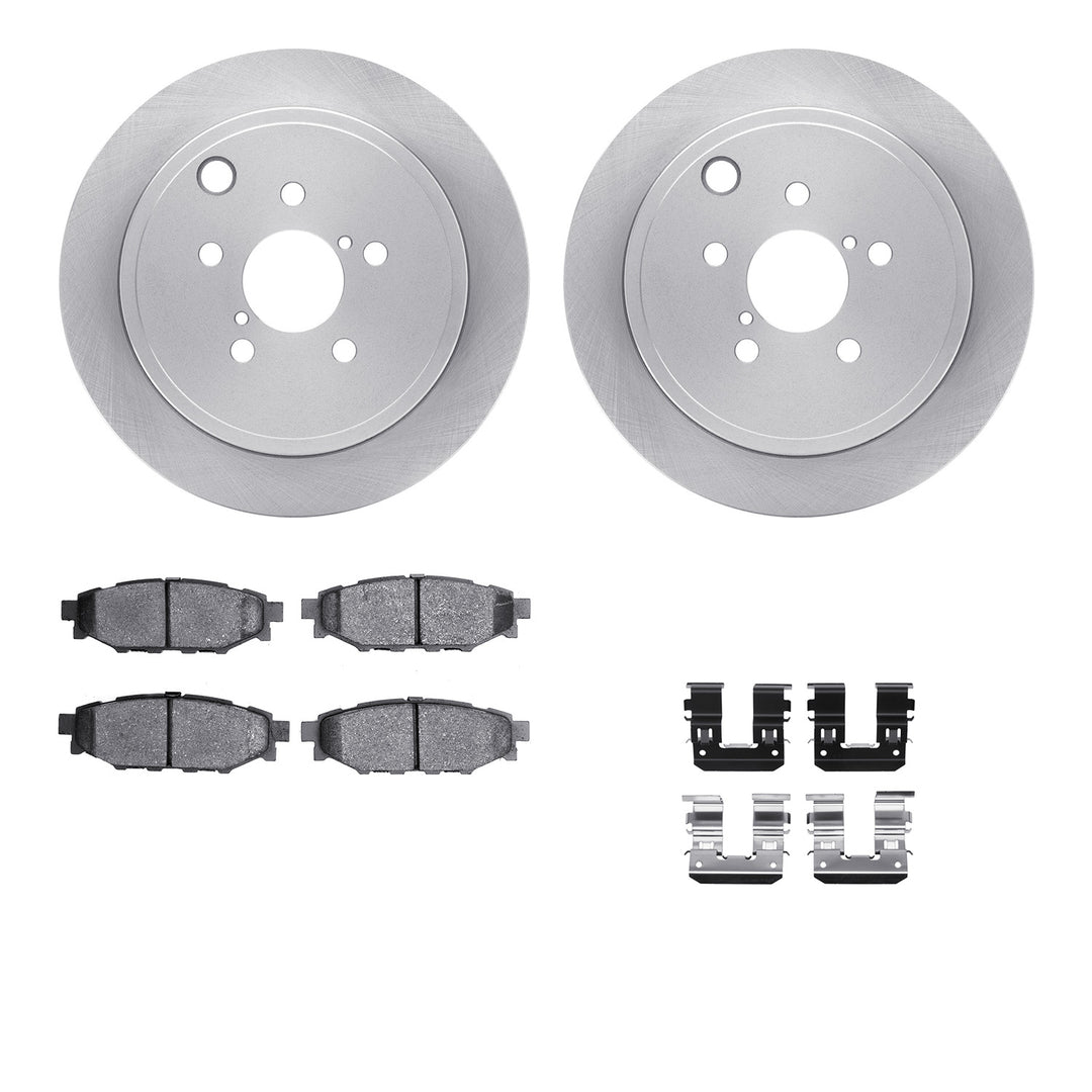 R1 Concepts E-Line Series Brake Rotor w/Ceramic Brake Pads Subaru BRZ 2015-13, Forester 2013-09, Impreza 2014-08, Legacy 2014-10, Outback 2014-10, WRX 2014-12 - Dirty Racing Products
