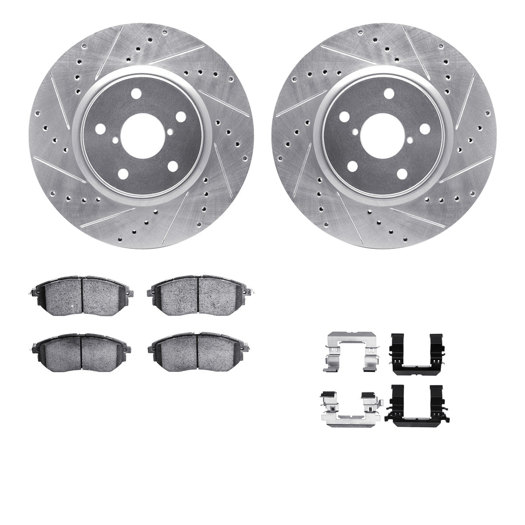 R1 Concepts Brake Rotors D/S Silver w/Optimum OE Pads Subaru WRX 2019-18 - Dirty Racing Products