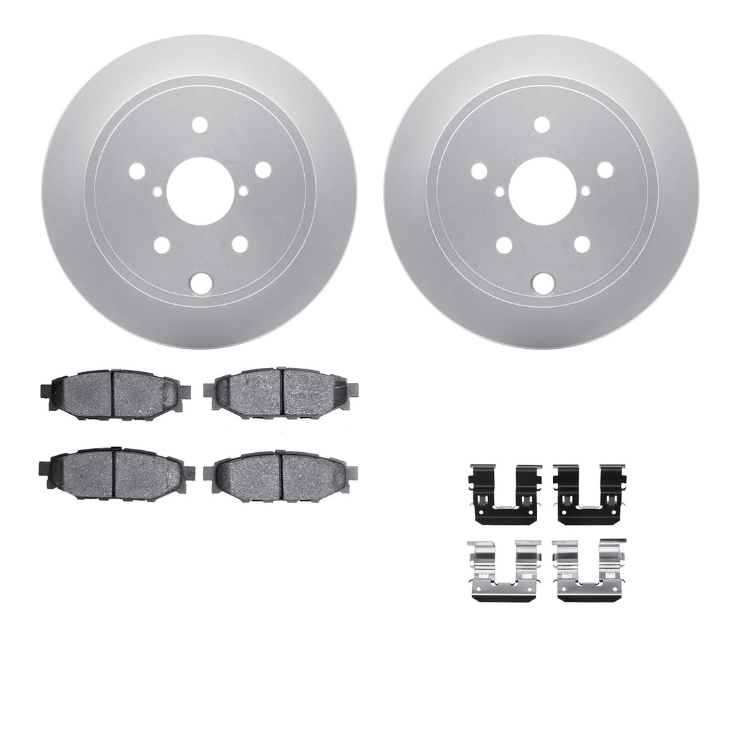 R1 Concepts Carbon Series Brake Rotors w/5000 OEp Brake Pads Subaru WRX 2021-15 - Dirty Racing Products