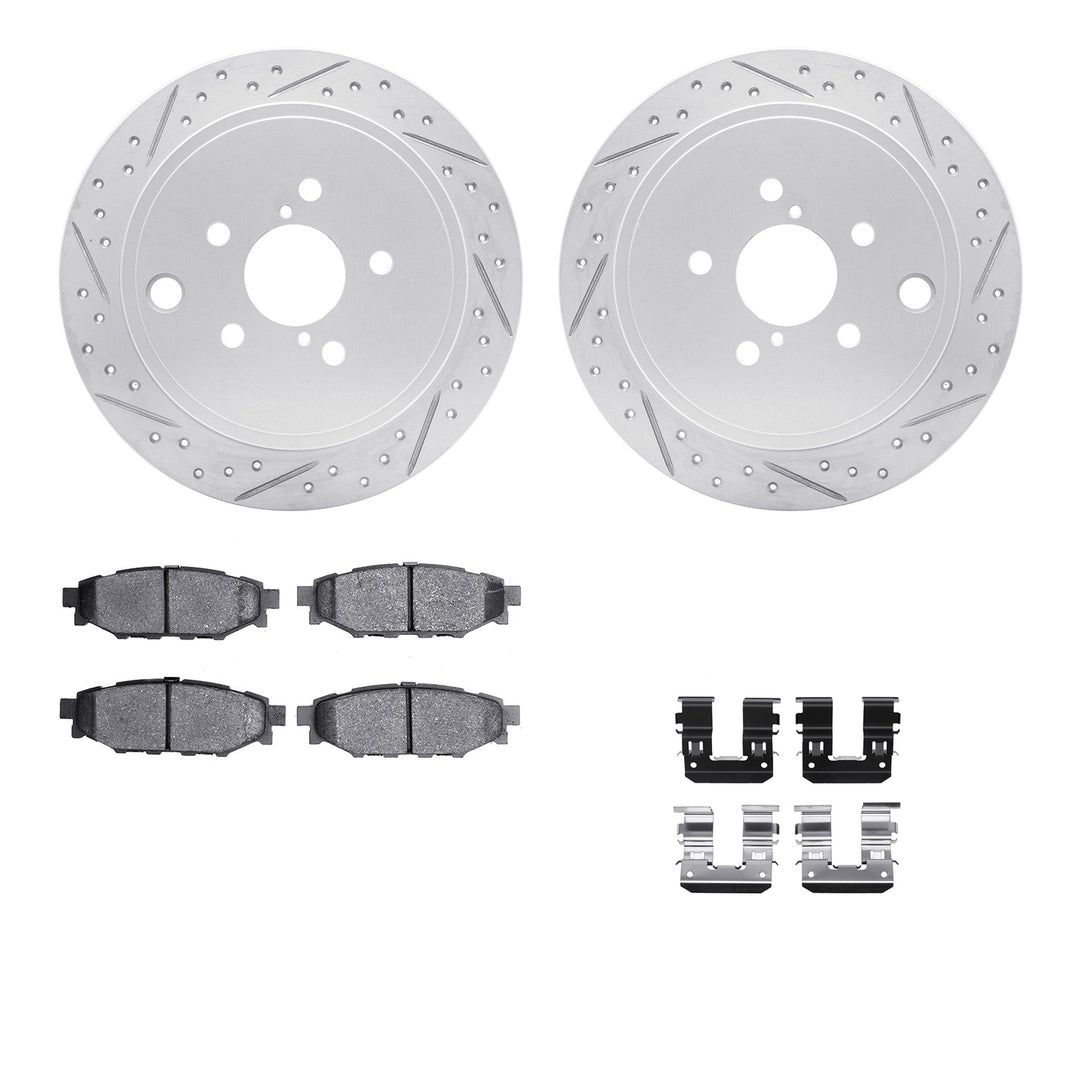 R1 Concepts Brake Rotors Carbon Coated D/S w/Optimum OE Pads Subaru BRZ 2015-13, Forester 2013-09, Impreza 2014-08, Legacy 2014-10, Outback 2014-10, WRX 2014-12 - Dirty Racing Products