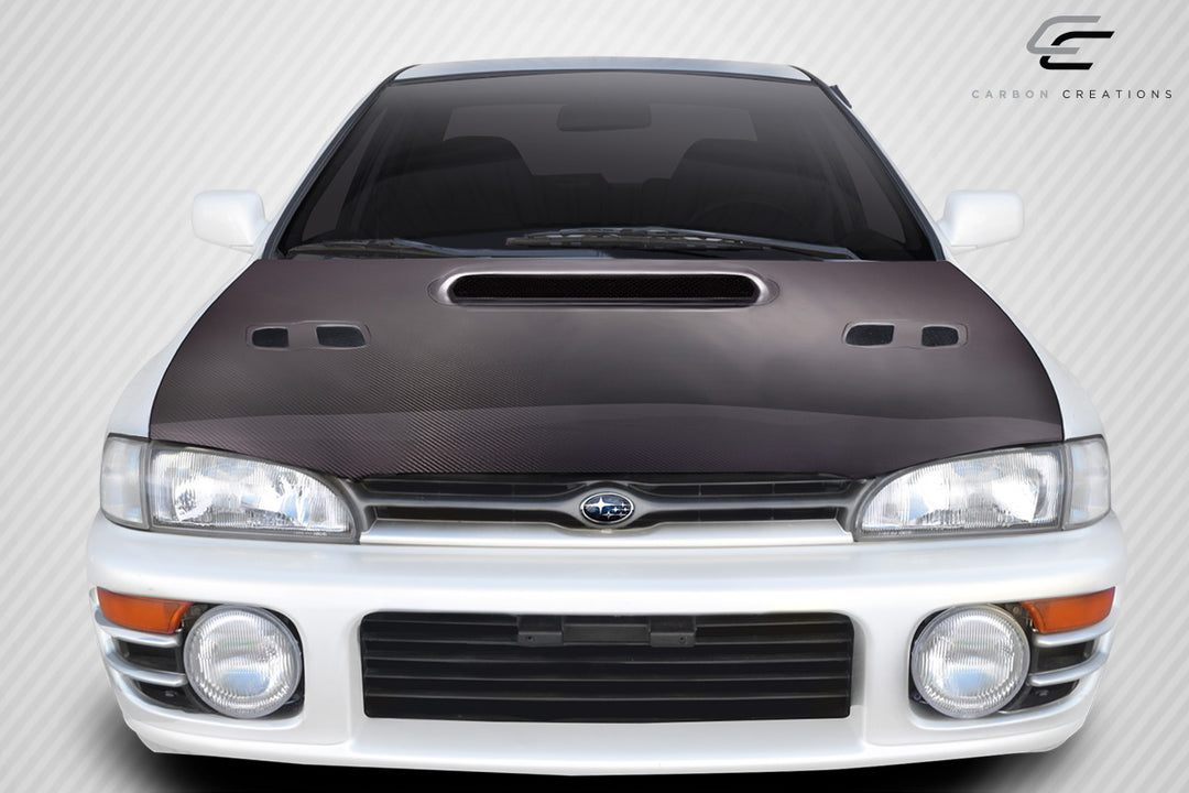 Carbon Creations 1993-2001 Subaru Impreza STI Look Hood - 1 Piece - Dirty Racing Products