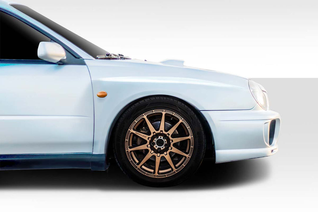 Duraflex 2002-2003 Subaru Impreza WRX STI 4DR WRC Look Wide Body Front Fenders - 2 Piece - Dirty Racing Products