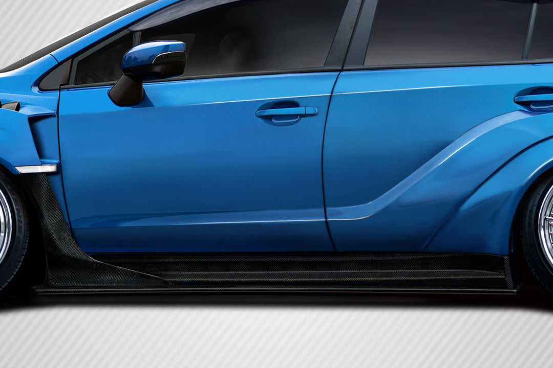 Carbon Creations 2015-2021 Subaru WRX STI VRS Wide Body Side Skirt Rocker Panels - 6 Piece - Dirty Racing Products