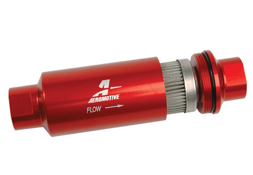 Aeromotive 40 Micron, ORB-10 Red Fuel Filter - Universal - Dirty Racing Products