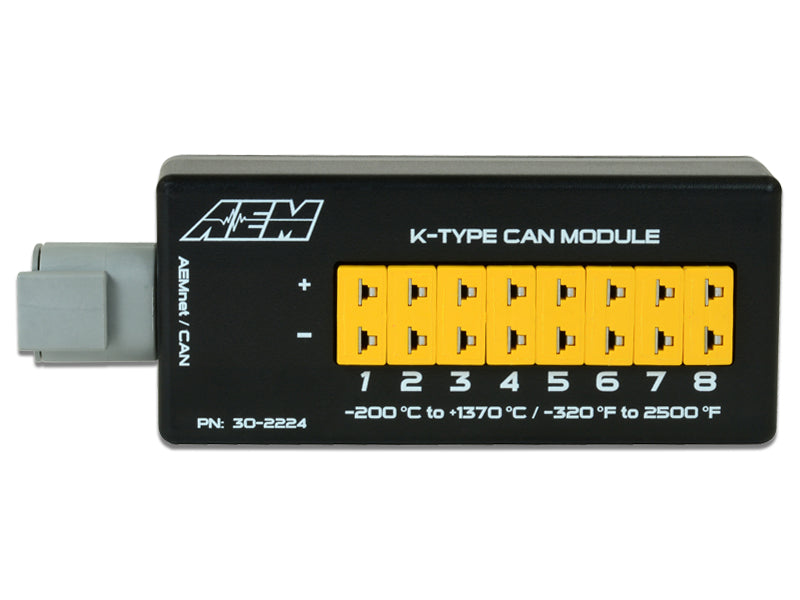 AEM Electronics 8 Channel K-Type Thermocouple EGT CAN Module - Dirty Racing Products
