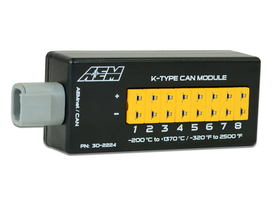 AEM Electronics 8 Channel K-Type Thermocouple EGT CAN Module - Dirty Racing Products