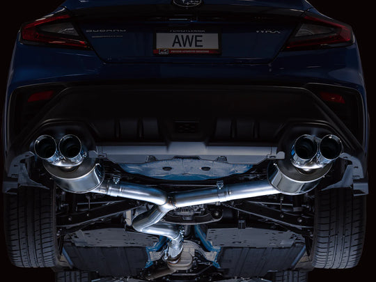 AWE Touring Edition Exhaust for VB 2022+ Subaru WRX - Chrome Silver - Dirty Racing Products