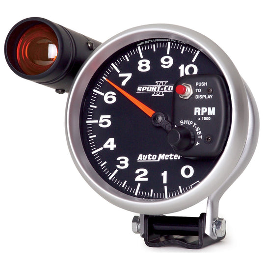 AutoMeter Sport-Comp II 5 inch 0-10000 RPM Pedestal Mount Tachometer Shift-Lite - Dirty Racing Products