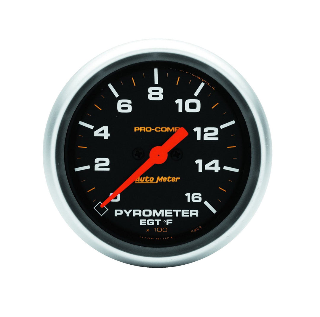 Autometer Pro-Comp EGT Exhaust Gas Temperature Gauge 2-5/8in - Dirty Racing Products