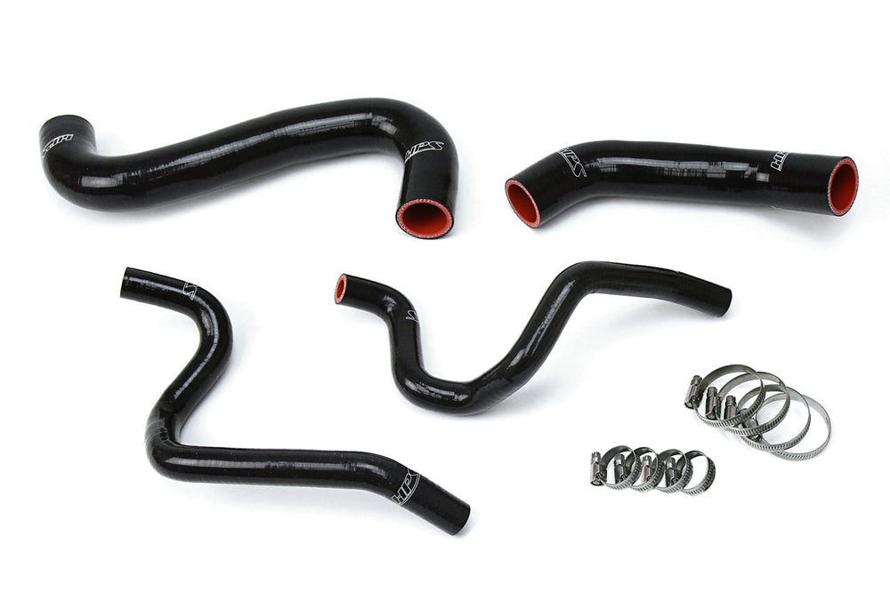 HPS Reinforced Silicone Radiator + Heater Hose Kit for Subaru 2002 Impreza 2.5L Non Turbo Black - Dirty Racing Products