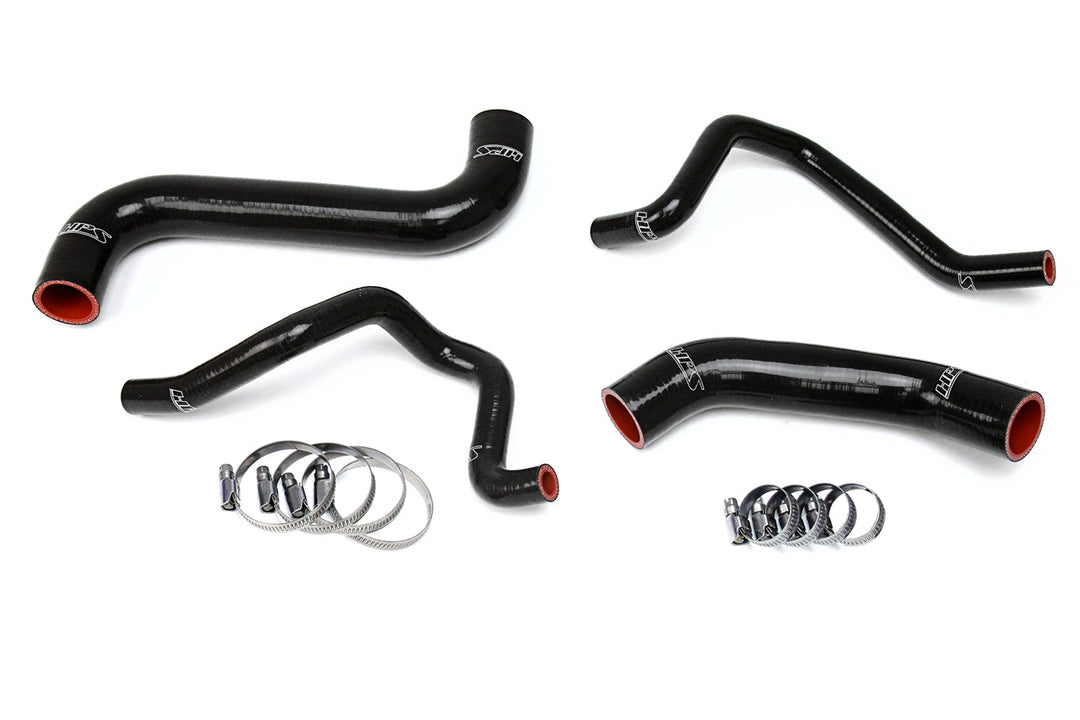 HPS Reinforced Silicone Radiator + Heater Hose Kit for Subaru 2004-2005 Impreza 2.5L Non Turbo Black - Dirty Racing Products