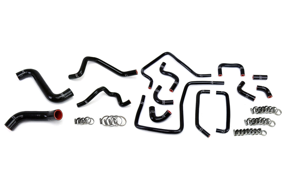 HPS Reinforced Silicone Radiator, Heater and Ancillary Black Hose Kit Coolant for Subaru 2005 WRX 2.0L Turbo - Dirty Racing Products
