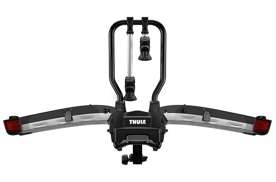 Thule EasyFold XT 2 - Fully Foldable Platform Hitch Bike Rack (Up to 2 Bikes) - Black/Silver - Dirty Racing Products