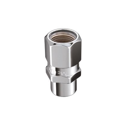 McGard Hex Lug Nut (Drag Racing Short Shank) 1/2-20 / 13/16 Hex / 1.6in. Length (4-Pack) - Chrome - Dirty Racing Products