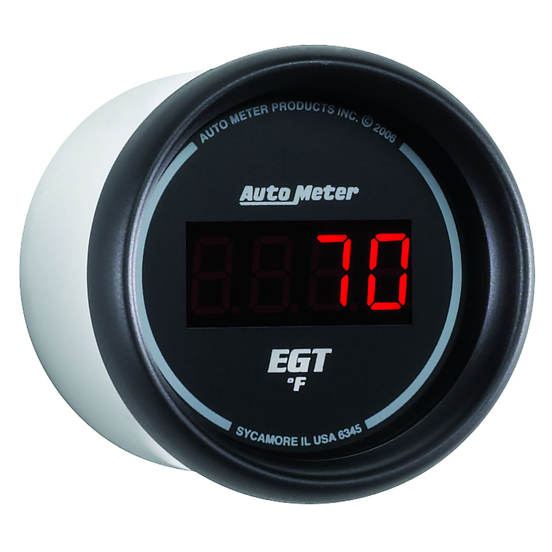 Autometer Sport-Comp Digital EGT Exhaust Gas Temperature Gauge Red LED 52mm - Dirty Racing Products