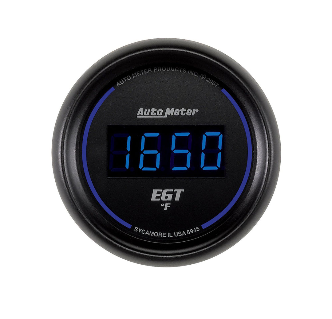 Autometer Cobalt EGT Exhaust Gas Temperature Gauge Digital Blue LED 52mm - Dirty Racing Products