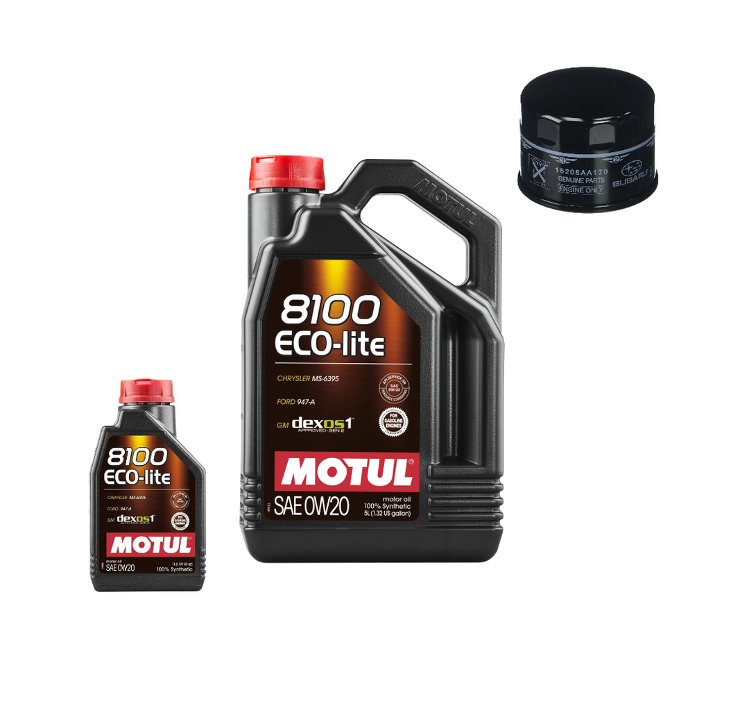 Motul 8100 0W20 Subaru Oil Change Kit WRX 2022 - Dirty Racing Products