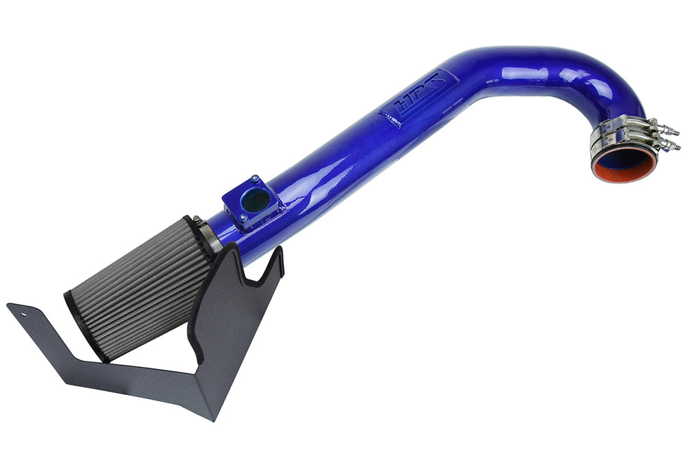HPS Blue Shortram Air Intake Kit  Cool Short Ram SRI 827-684BL - Dirty Racing Products