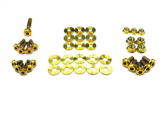 Dress Up Bolts Titanium Engine Bay Kit Ford Mustang GT (2015-2017) - Dirty Racing Products