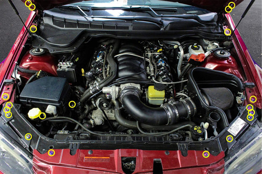 Pontiac G8 (2008-2009) Titanium Dress Up Bolts Engine Bay Kit - Dirty Racing Products