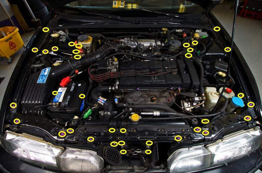Acura Integra DA (1989-1993) Titanium Dress Up Bolts Full Engine Bay Kit - Dirty Racing Products