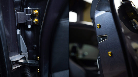 Dress Up Bolts Titanium Hardware Door Kit BMW E92 335i (2007-2013) - Dirty Racing Products