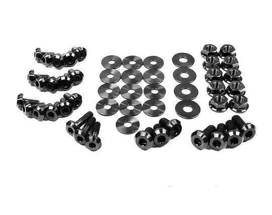 Infiniti G35 Coupe and Sedan (2003-2007) V35 Titanium Dress Up Bolts Engine Bay Kit - Dirty Racing Products