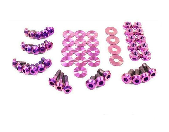 Infiniti G35 Coupe and Sedan (2003-2007) V35 Titanium Dress Up Bolts Engine Bay Kit - Dirty Racing Products
