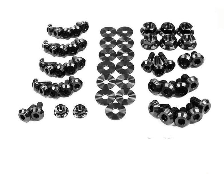 Dress Up Bolts Titanium Full Engine Bay Kit Nissan S13 240sx (1989-1995) - Dirty Racing Products