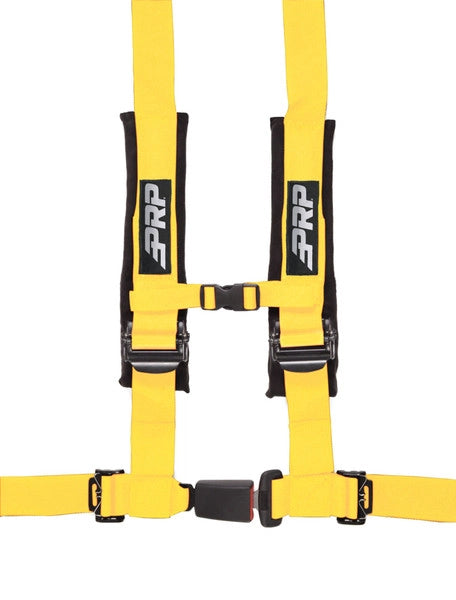 PRP 4 point, 2 inch Off Road Safety Harness - Yellow - Dirty Racing Products