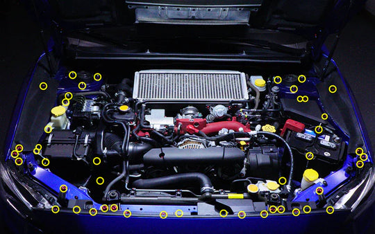 Dress Up Bolts Stage 2 Titanium Hardware Engine Bay Kit Subaru WRX/STI (2015-2021) - Dirty Racing Products