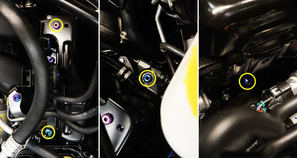 Dress Up Bolts Titanium Hardware Fuel Rail Cover Kit Subaru FA24D Engine - Dirty Racing Products