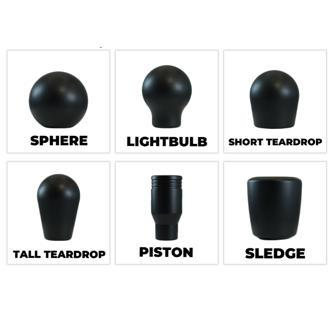 Billetworkz Shift Knob Subaru 5 Speed Heartbeat Engraving (Weighted) - Matte Black - Dirty Racing Products
