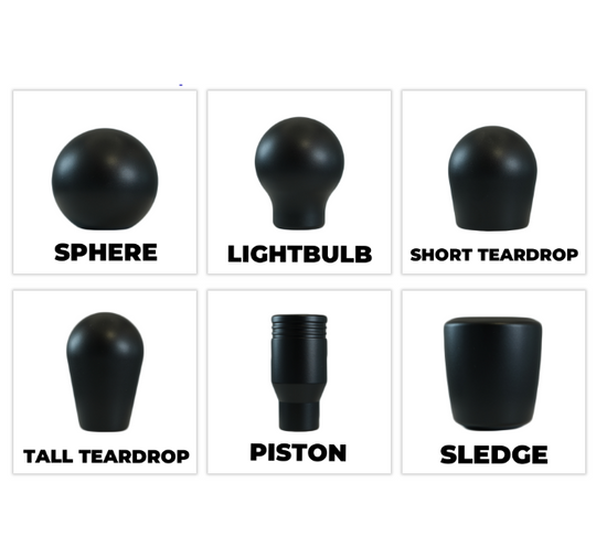 Billetworkz Shift Knob Subaru 5 Speed Heartbeat Engraving (Weighted) - Matte Black - Dirty Racing Products