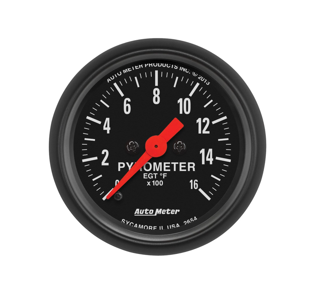 Autometer Z-Series EGT Exhaust Gas Temperature Gauge 52mm - Dirty Racing Products