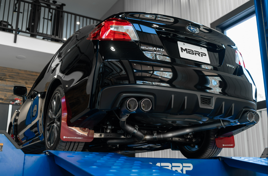MBRP 3" Cat Back Exhaust Street Version w/Carbon Fiber Tips Subaru WRX / WRX STI 2015+ - Dirty Racing Products
