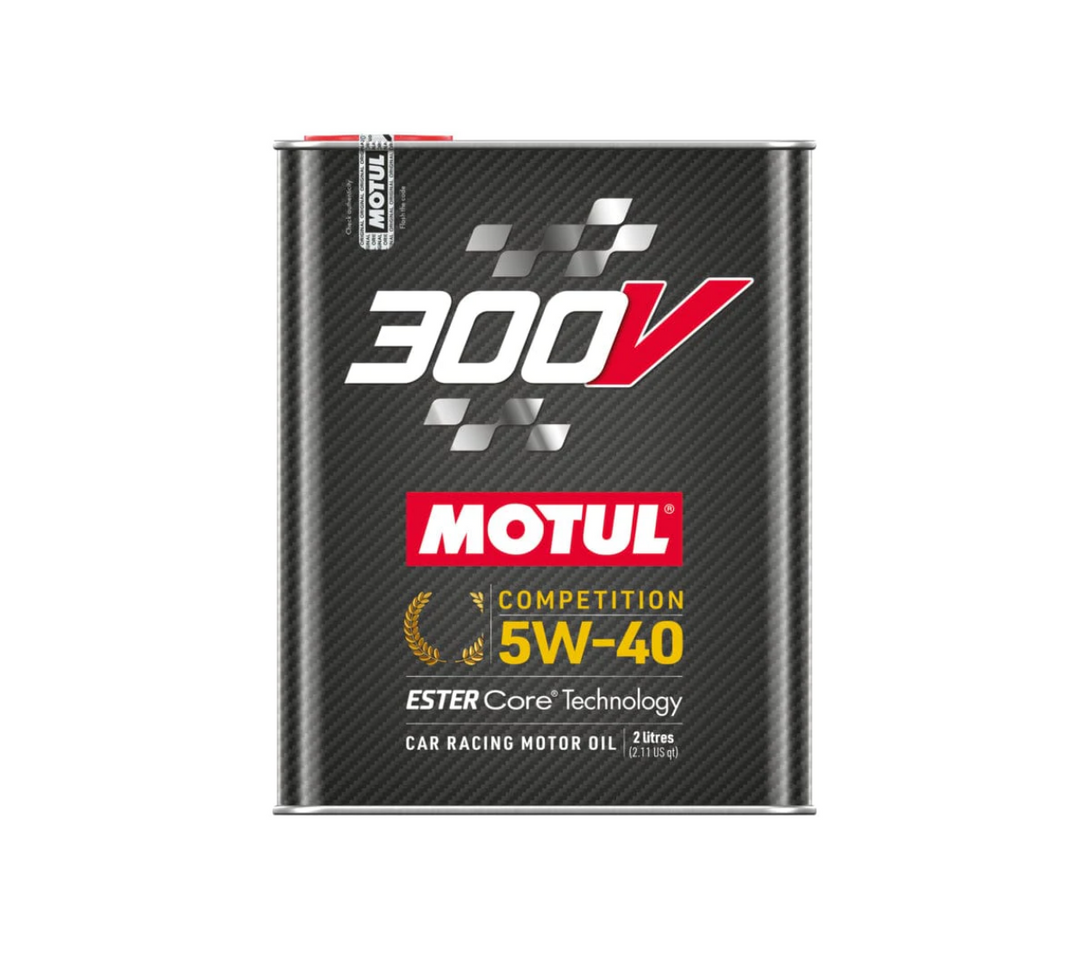 Motul 300V Competition 5W40 Engine Racing Oil - 2L (2.1qt) - Dirty Racing Products