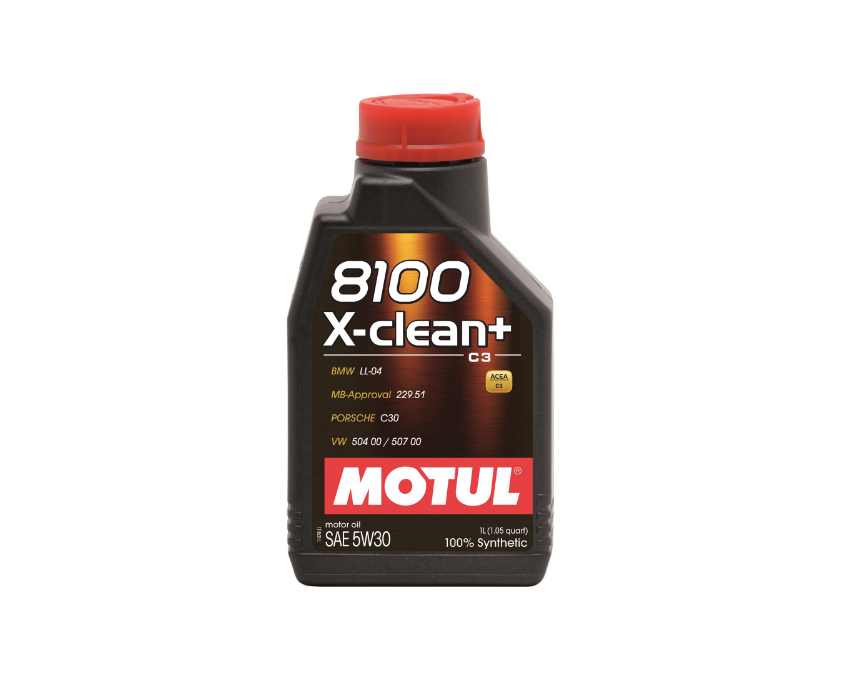 Motul 8100 X-CLEAN+ 5W30 Synthetic Engine Oil - 1 Quart - Dirty Racing Products