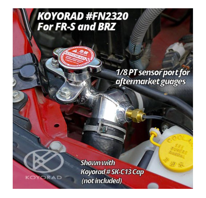 Koyo Aluminum Filler Neck Scion FR-S / Subaru BRZ / Toyota 86 - Dirty Racing Products